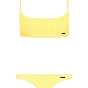 Triangl Yellow Bralette Bikini Set